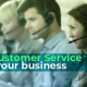 How customer service helps your business with a woman on headset