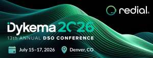 Promotional banner for the Dykem a 2C26 13th Annual DSO Conference: July 15–17, 2026 in Denver, CO with calendar and location icons and the Redial logo.